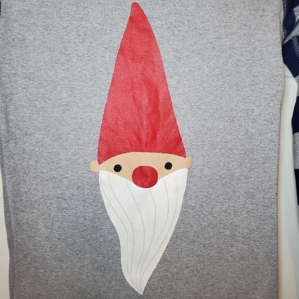 Hanna Andersson Gnome long John Pajama shirt size 160 Sz 14
